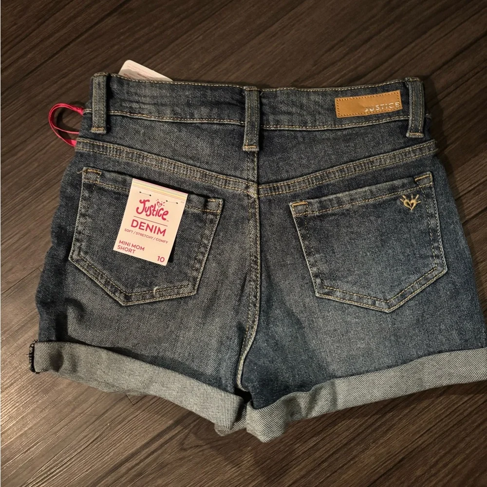 Justice Blue Denim Shorts sz 10